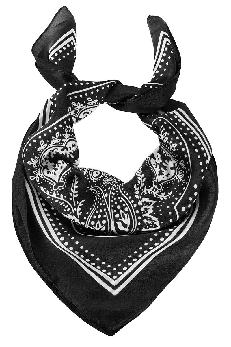 paisley satin scarf, printed satin scarf, hair scarf, neck scarf, satin bandana scarf, fashion scarf, square satin scarf, versatile styling scarf