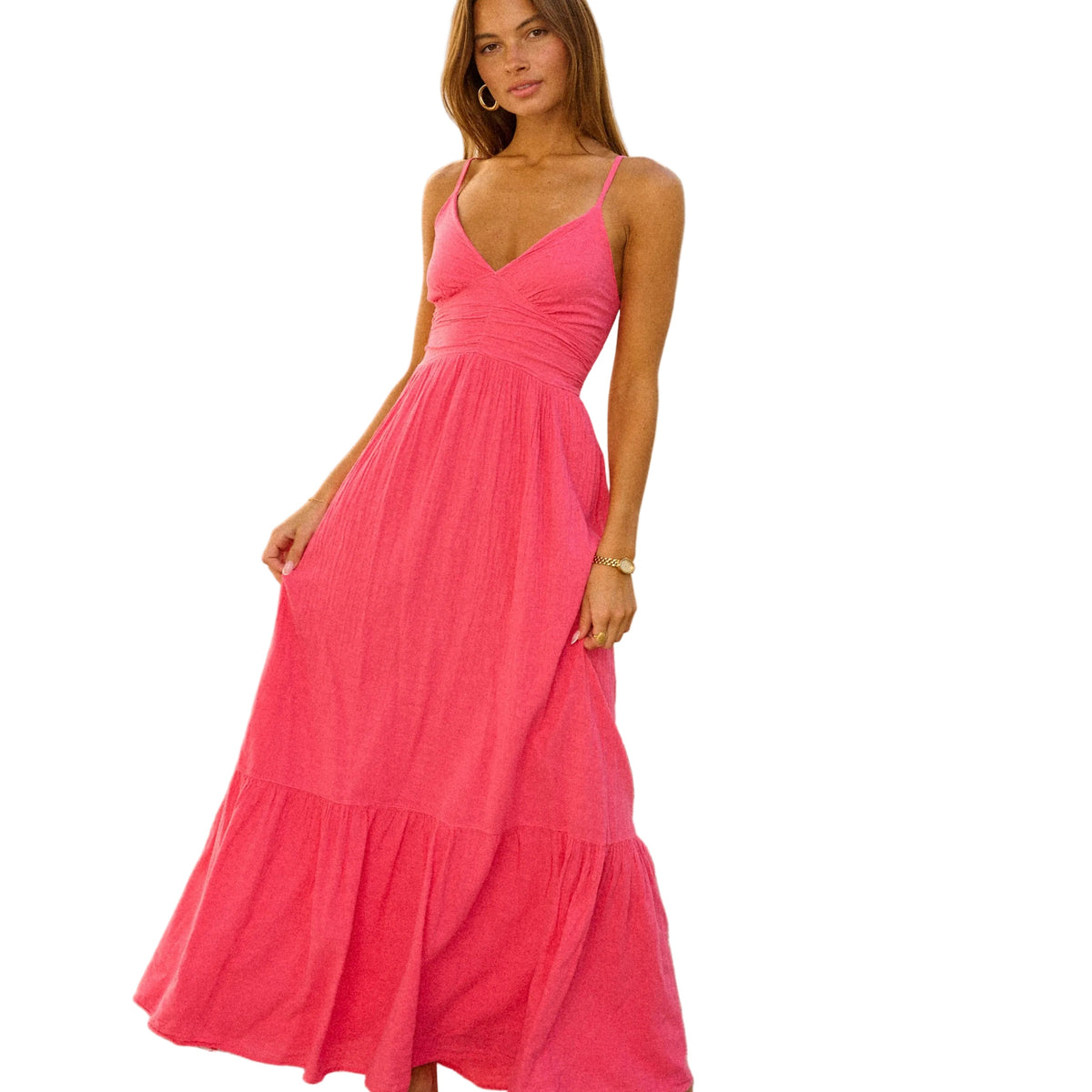 V Cut Maxi Dress – Whim