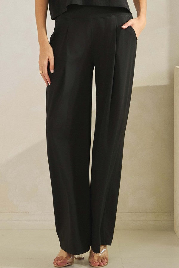 women’s wide leg pants, high waisted wide leg pants, pull on wide leg pants, women’s tailored pants, modern wide leg trousers, casual chic pants, women’s lounge trousers, comfortable wide leg pants, everyday wide leg pants, women’s work pants, relaxed fit trousers, boutique wide leg pants, minimalist trousers women, women’s casual trousers, easy pull on pants