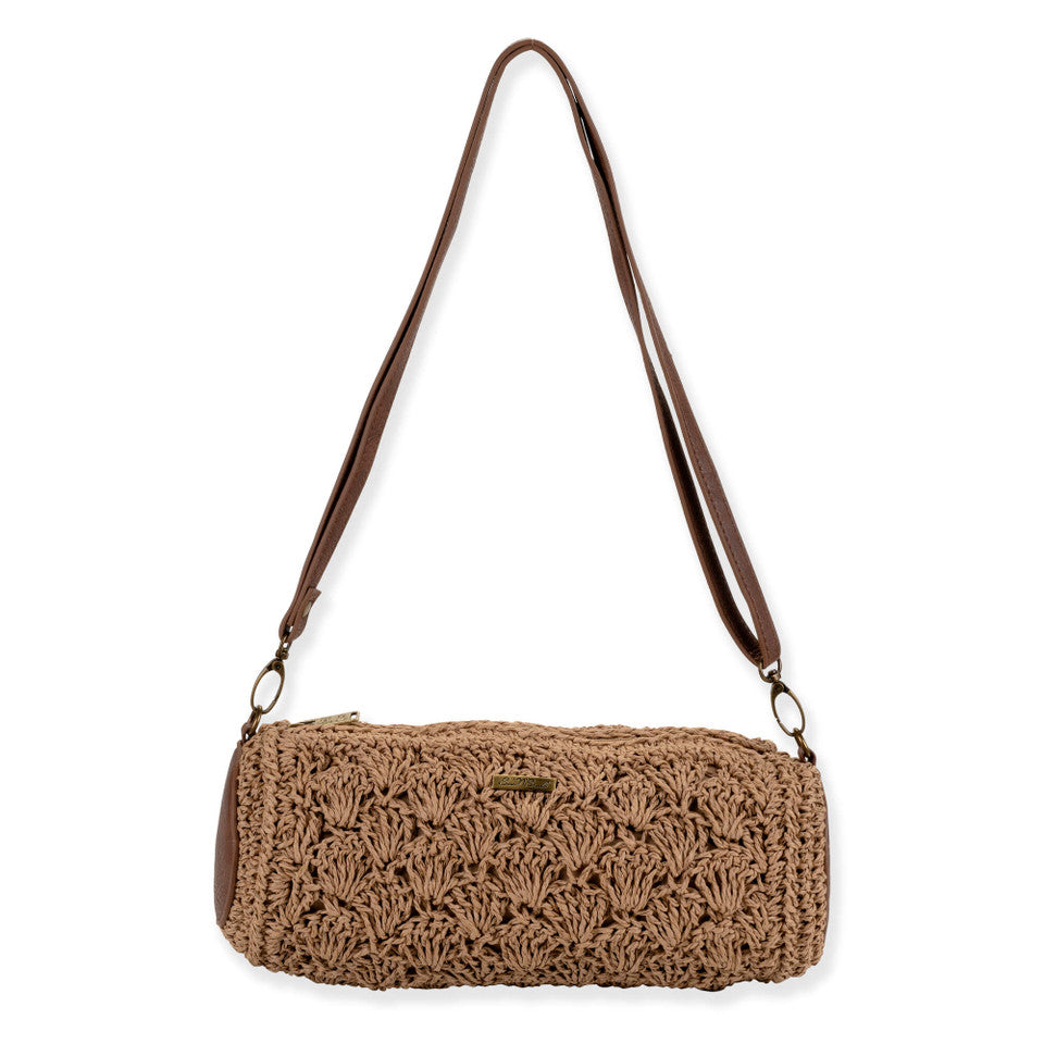 woven crochet crossbody bag, summer crossbody purse, textured woven handbag, boho crossbody bag, crochet shoulder bag, summer handbag, beach to dinner bag, vacation crossbody purse, artisanal woven bag, lightweight summer purse, neutral summer handbag, boho chic purse, resort style bag