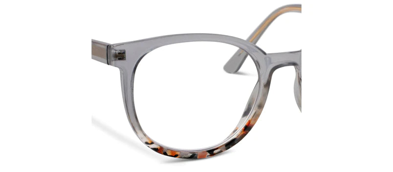 That's a Wrap Glasses. Classic round frames and wire core temples set the stage for fun crystal color options and expressive multicolor dips. Show up in these frames and everyone will know you're calling the shots.