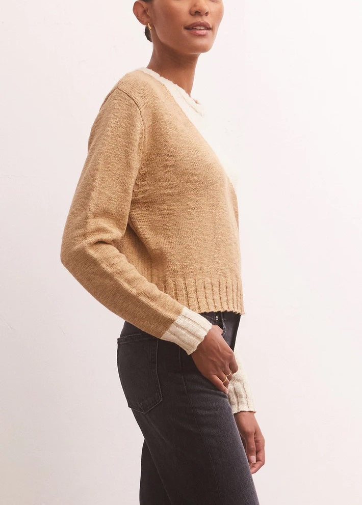 Z Supply Nadira Color Block Sweater