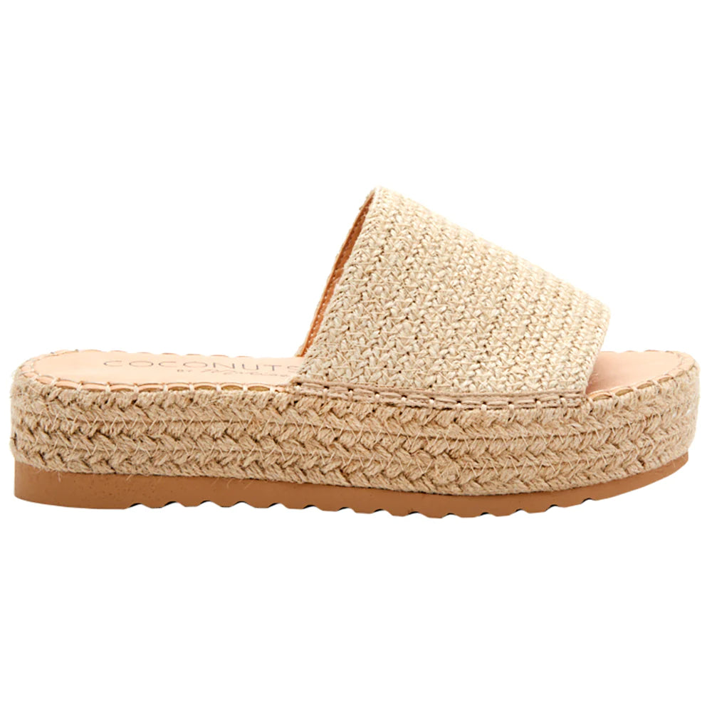 Beach by Matisse Del Mar Sandal Sand. These raffia slip on sandals are so cute and comfortable to wear everyday, perfect for a fun beachy look that goes with your favorite cover up.