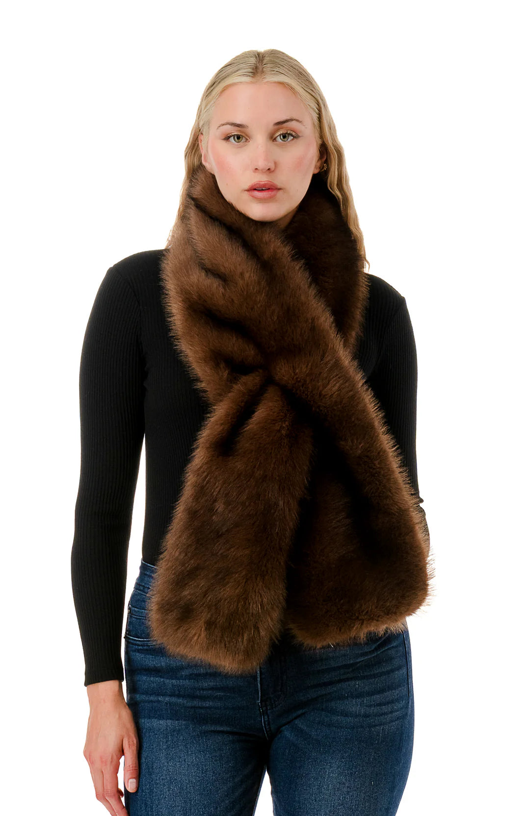 women’s faux fur scarf, luxury faux fur scarf, cozy winter scarf women, soft statement scarf, women’s cold weather accessory, plush faux fur scarf, winter layering accessory, boutique scarf women, elevated winter scarf, fashion scarf women