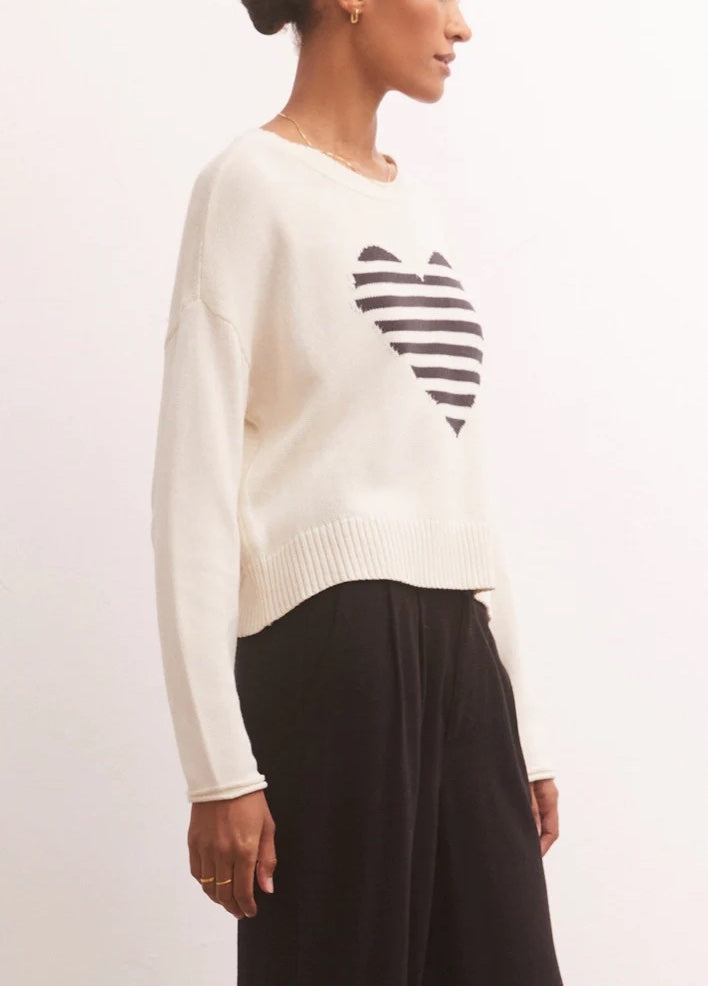 Z Supply Sienna Heart Sweater