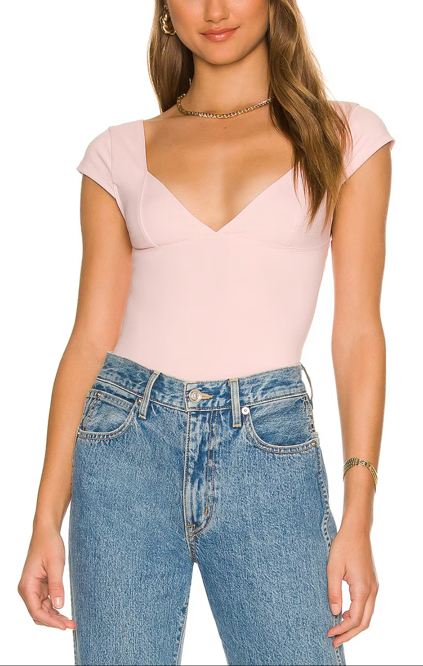 Free People Duo Corset Cami Ballet. One part bra, one part cami, this corset-inspired style features a deep sweetheart neckline with capped sleeves and seamed cup design, featured in an innovative, sculpting duo fabric that enhances your natural shape with a compressive (never constricting!) mesh underlayer.