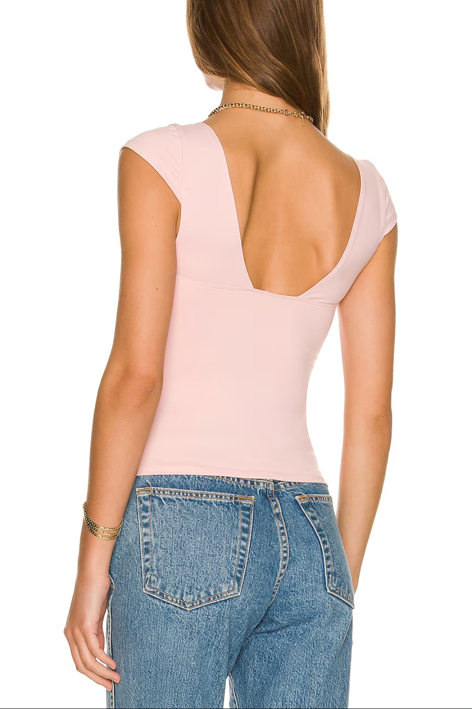 Free People Duo Corset Cami Ballet. One part bra, one part cami, this corset-inspired style features a deep sweetheart neckline with capped sleeves and seamed cup design, featured in an innovative, sculpting duo fabric that enhances your natural shape with a compressive (never constricting!) mesh underlayer.