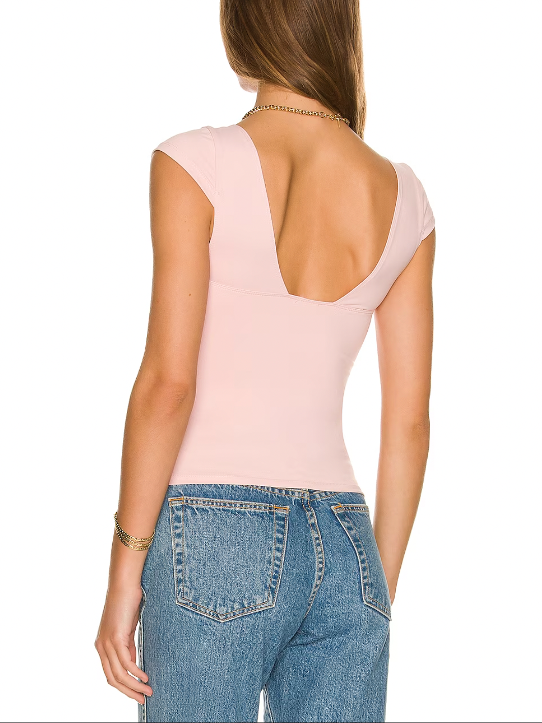 Free People Duo Corset Cami Ballet. One part bra, one part cami, this corset-inspired style features a deep sweetheart neckline with capped sleeves and seamed cup design, featured in an innovative, sculpting duo fabric that enhances your natural shape with a compressive (never constricting!) mesh underlayer.
