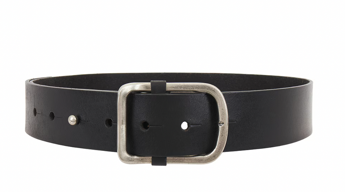 NEW FREE PEOPLE women\'s gallo leather belt in black Free People Gallo Leather Belt – Whim main image 2