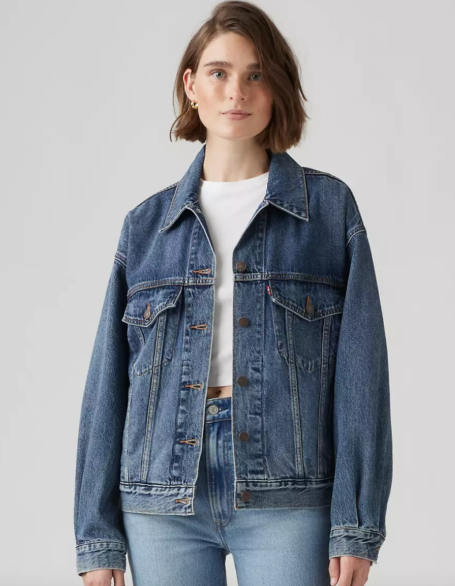 90's denim trucker jacket Levi's dark denim