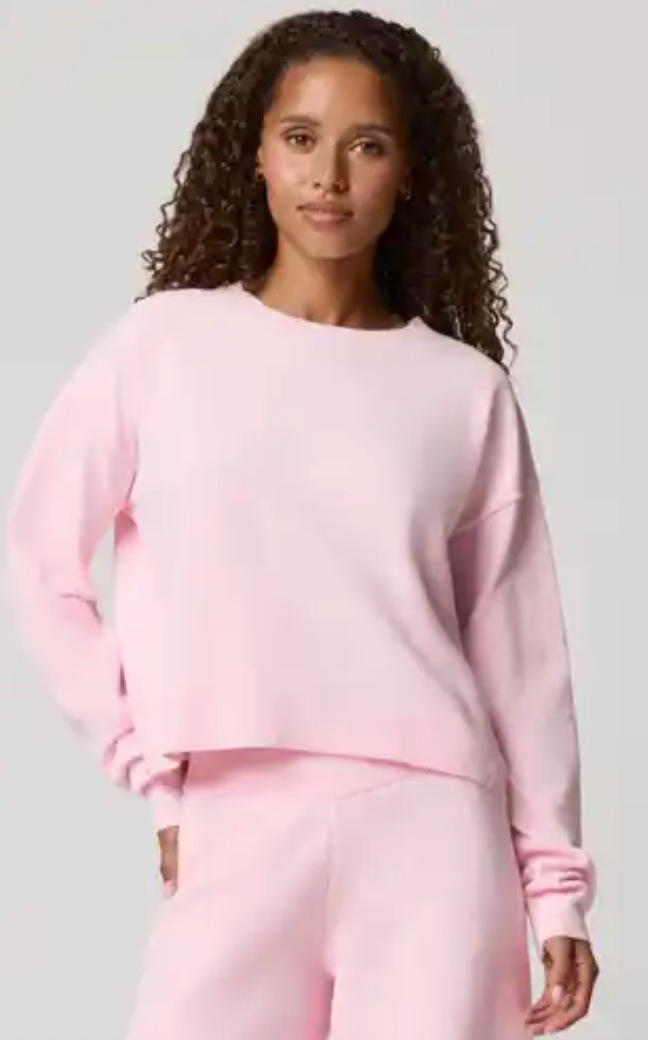 chenille sweatshirt, women’s chenille top, cozy lounge top, soft lounge sweatshirt, matching set top, elevated loungewear, relaxed fit sweatshirt, boutique loungewear