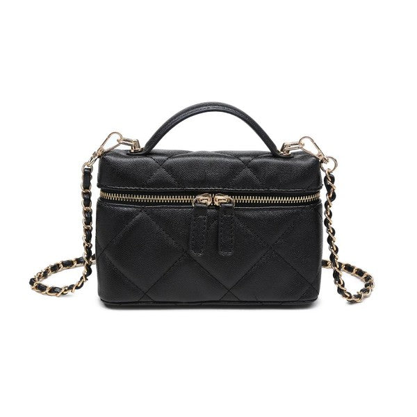 Urban Expressions Snow Crossbody Bag in Black, front view