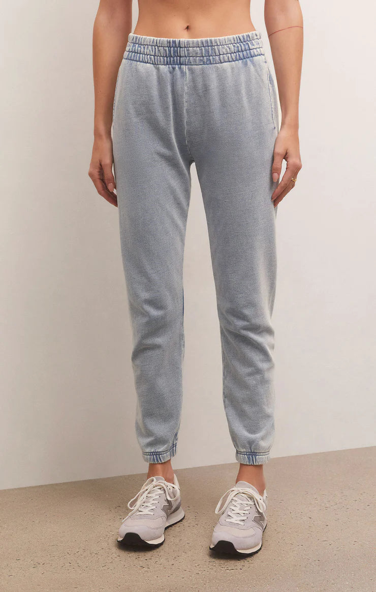 Z Supply Slim Knit Denim Jogger