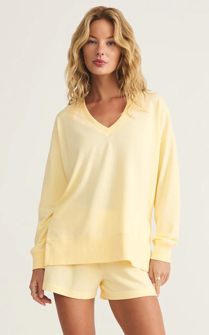Z Supply Weekender Sweatshirt Yellow