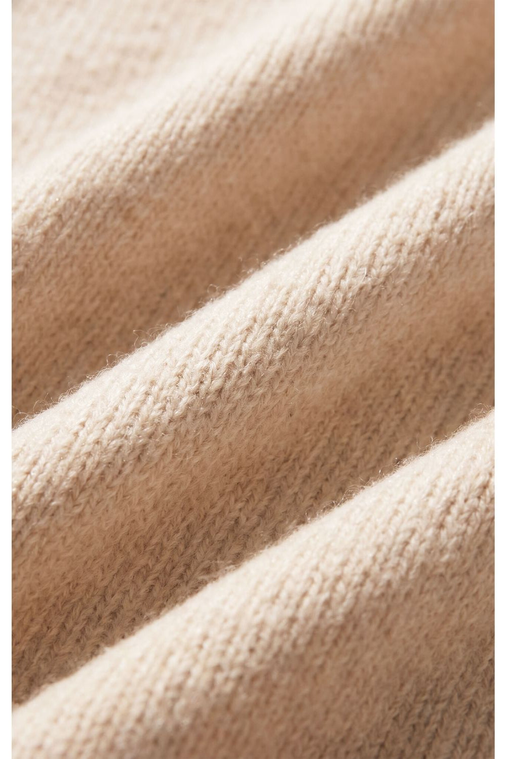 Chill Mode Sweater – Frosted Pearl, fluffy crewneck sweater with long sleeves and relaxed fit