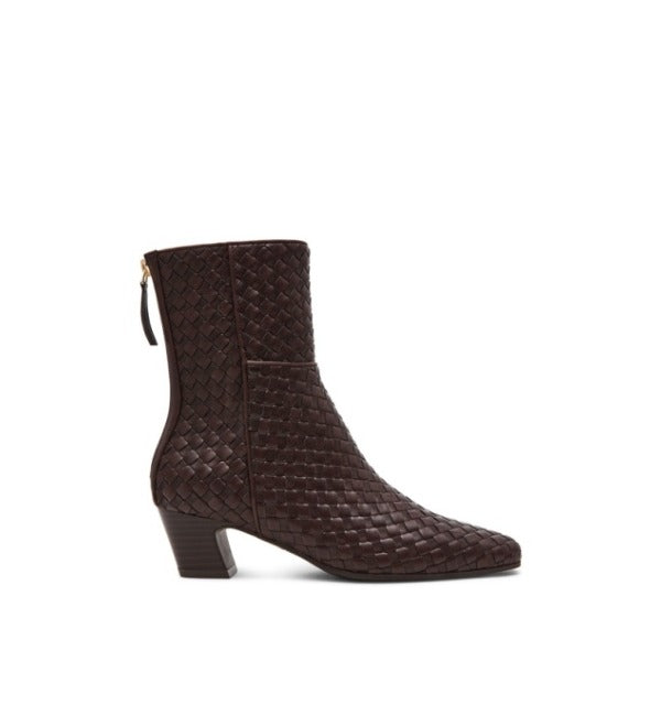 DV Starzy Bootie in Brown, side view.