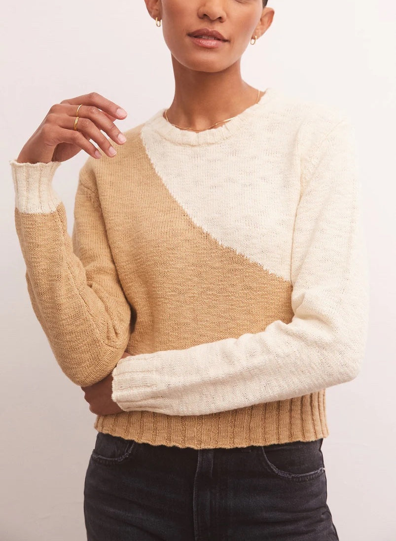 Z Supply Nadira Color Block Sweater