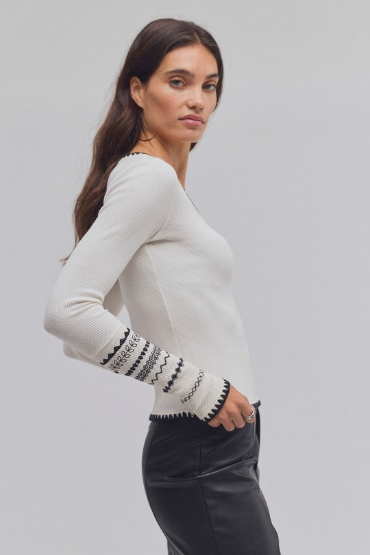 Free People Aspen Thermal in Sand Combo, side view