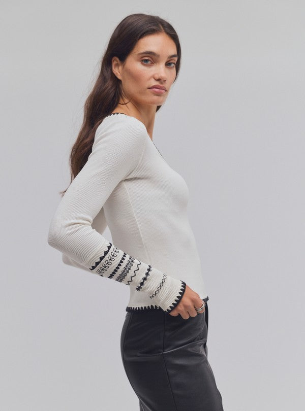 Free People Aspen Thermal in Sand Combo, side view