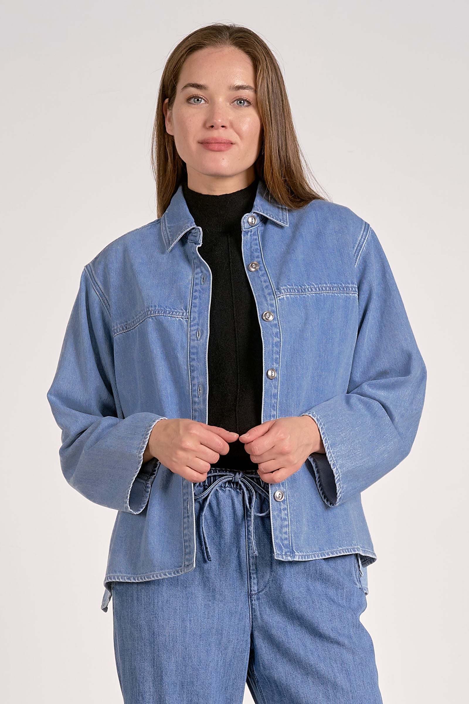 Elan light wash denim jacket