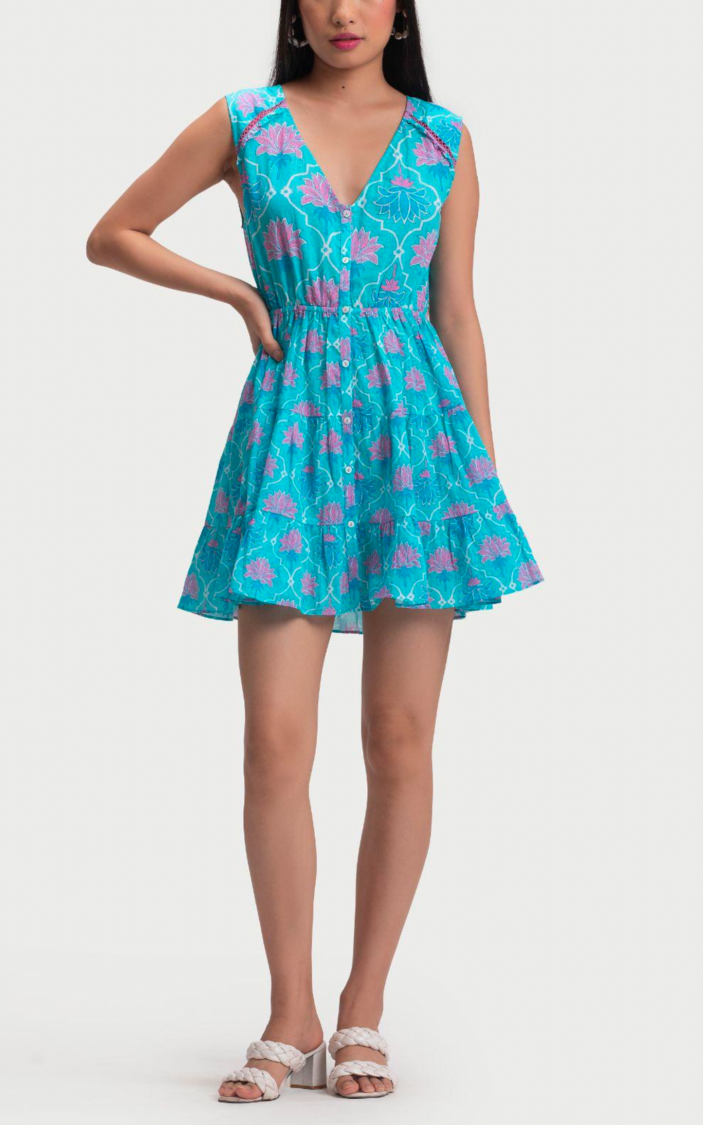 Moonbeam Cutout Back Mini Dress