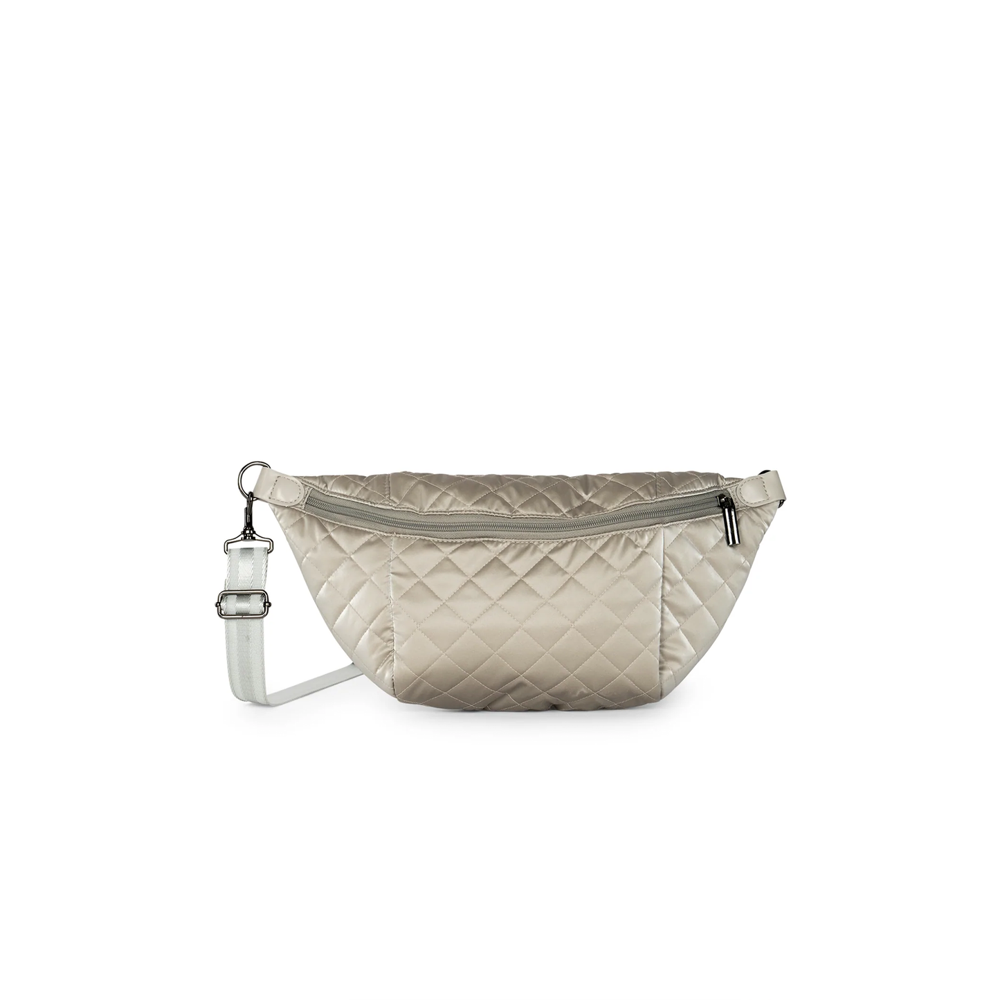 Pack up all the essentials in this effortlessly cool sling bag featured in a cool quilted fabric