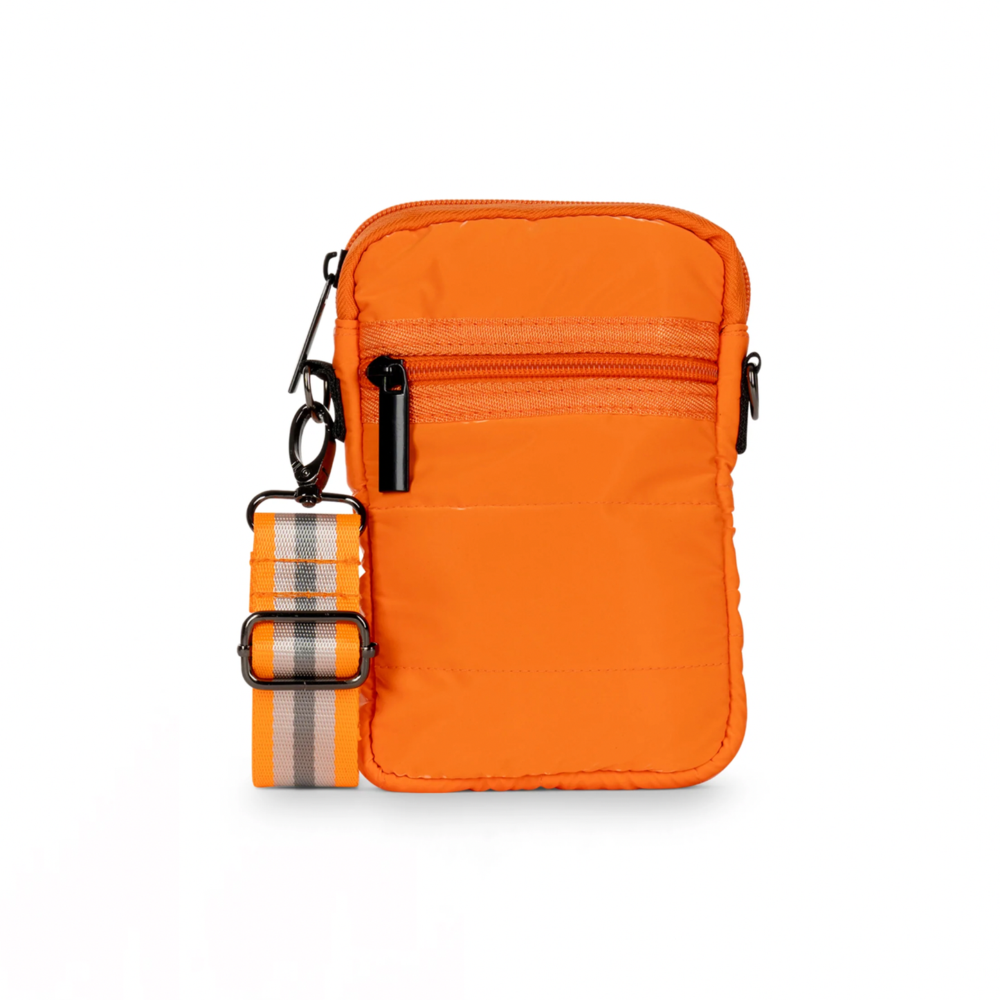 Haute Shore Casey Puffer Cellphone Bag Crush. Perfect for on-the-go. The Casey Cell Phone Bag offers a compact construction that accommodates the essentials like your phone, lipstick, and credit card slots