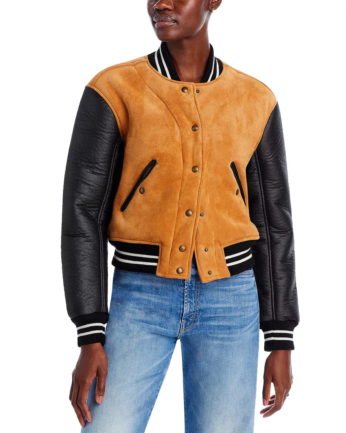 Blank NYC Suede Leather Bomber Whim