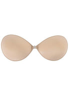 Self adhesive bra with front closure