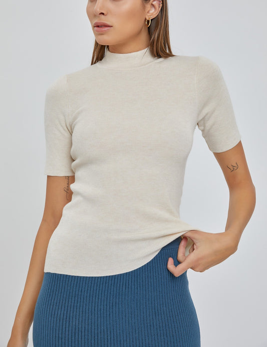 Liza Mock Neck Sweater