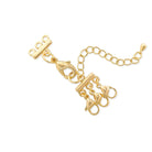 OMG blings Extension for Stacking Necklaces in Gold, front view