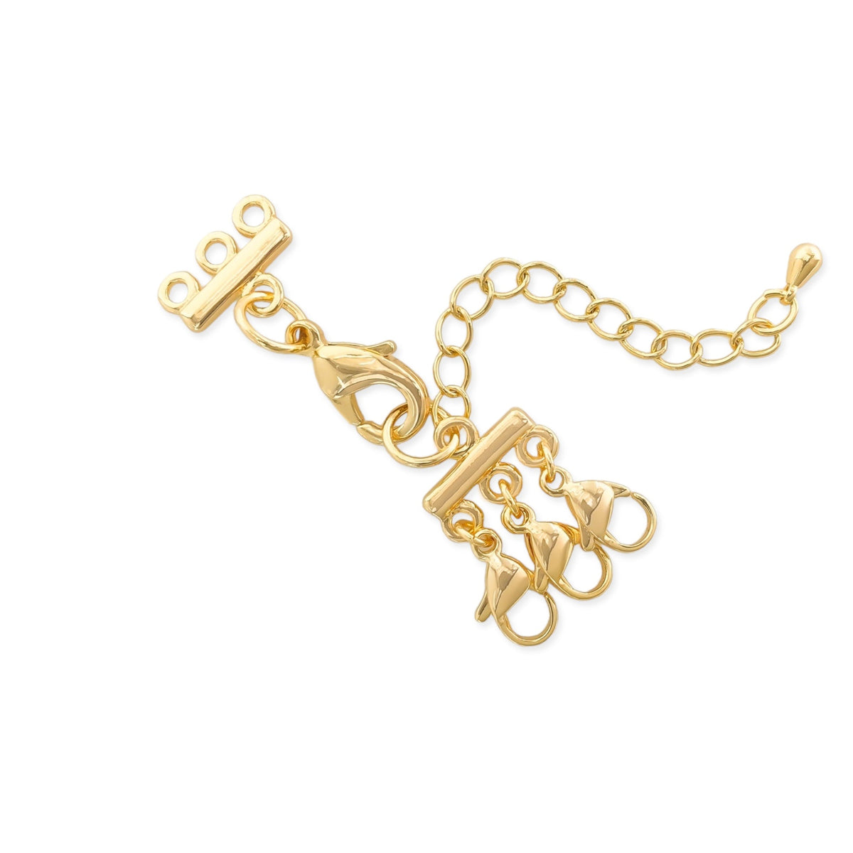 OMG blings Extension for Stacking Necklaces in Gold, front view