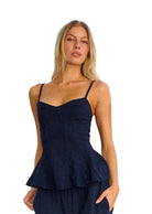 women’s peplum top, sleeveless women’s top, feminine blouse, boutique women’s tops, fitted bodice top, everyday dressy top, vacation women’s top, summer women’s top, matching set top