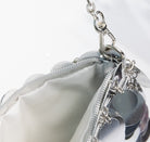 Sequin Chain Bag Silver and Black. Make a statement with this sequin chain bag, with a removable chain strap that allows you to wear it as a clutch or a crossbody to match any look.