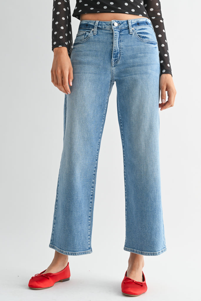 Just Black Denim Petite Slim Wide Leg