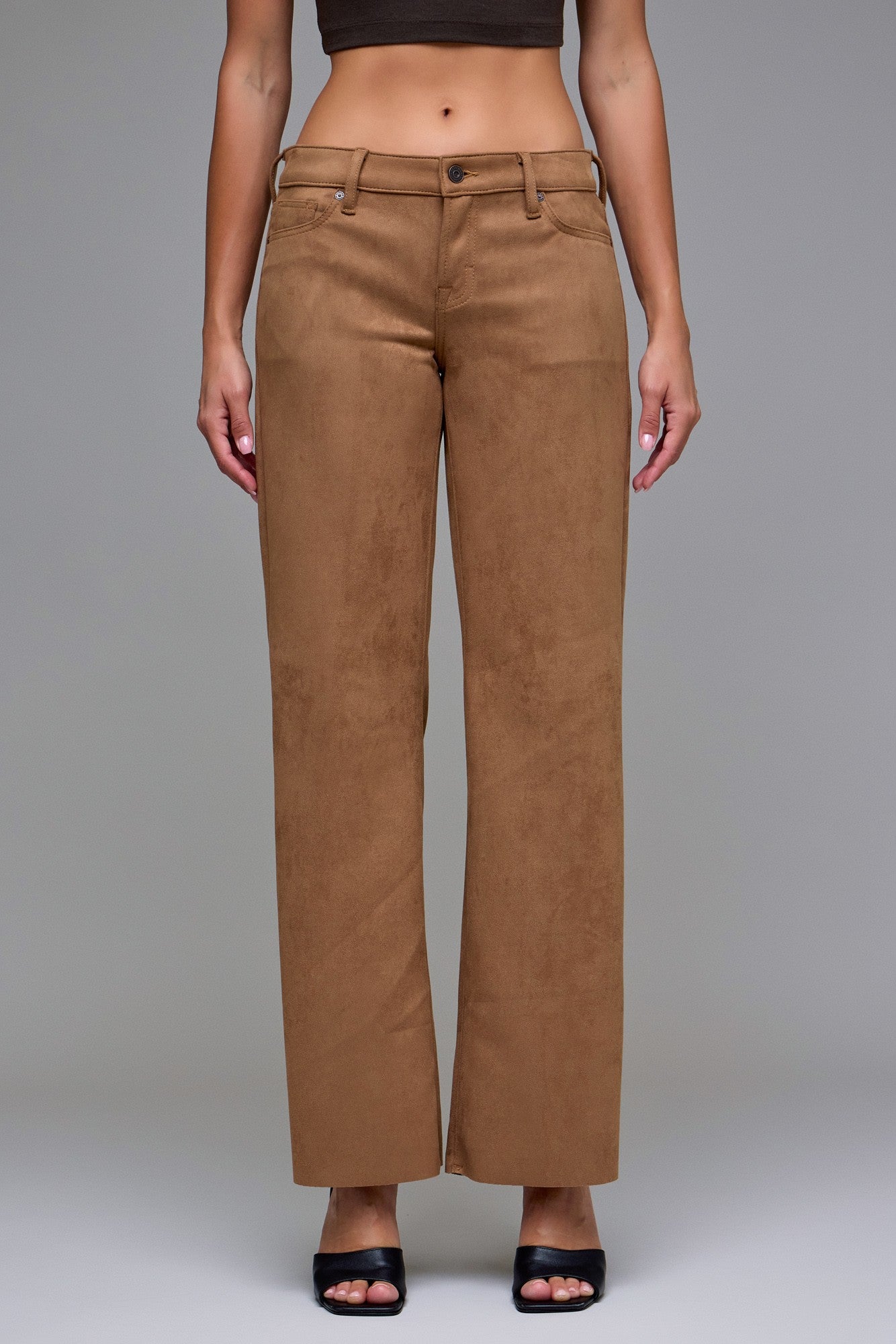 faux suede pants, camel suede trousers, brown straight leg pants, soft suede bottoms, women’s fall pants, neutral faux suede outfit, chic suede trousers, brown wide leg pants, luxe suede fashion, camel fall outfit, cozy chic pants, suede fabric pants women