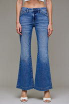 flare jeans women, high rise flare jeans, wide leg flare jeans, everyday denim jeans, retro inspired jeans, flattering flare jeans, casual jeans women, modern denim style, weekend wear jeans, women’s denim, casual essentials, easy everyday jeans