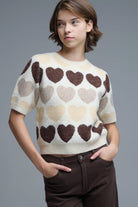heart sweater, women’s knit sweater, cute sweaters, cozy knitwear, fall fashion, trendy sweaters, Whim sweaters, soft knit top, winter wardrobe, casual chic sweaters