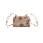 Rope Strap Woven Bag Beige. This bag features a double rope strap and woven design, the perfect cool piece to add to your outfit for an extra touch of style.