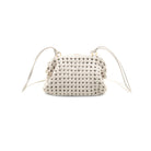 Rope Strap Woven Bag White. This bag features a double rope strap and woven design, the perfect cool piece to add to your outfit for an extra touch of style.