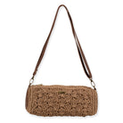 woven crochet crossbody bag, summer crossbody purse, textured woven handbag, boho crossbody bag, crochet shoulder bag, summer handbag, beach to dinner bag, vacation crossbody purse, artisanal woven bag, lightweight summer purse, neutral summer handbag, boho chic purse, resort style bag