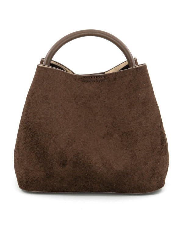 BC Handbags Lucia Bag in Chocolate, front view