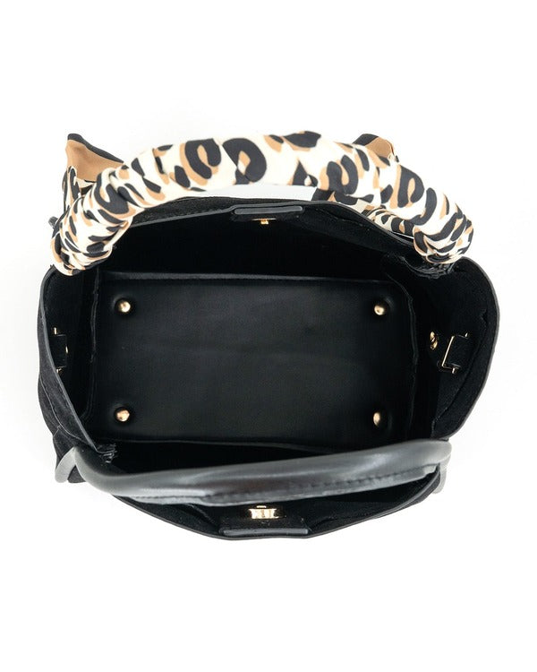 BC Handbags Gianna Scarf Accent Mini Bag, interior detail