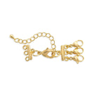 OMG blings Extension for Stacking Necklaces in Gold, clasp detail