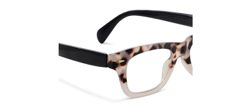 Cold Brew Glasses Gray Tortoise. The color-blocked dip on the front is accentuated by solid temples and eye-catching gold pins in these Cold Brew frames. When you step out, the streets will be buzzing.