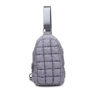Sol and Selene Rejuvenate Sling Backpack Grey. The fashion-forward companion that fits right into your athleisure aesthetic. This nifty nylon number, showcasing a quilted design, packs style, and functionality into one neat, zippered package. So, you carry the essentials hands-free while looking effortlessly cool.