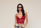 lace cami with ribbon bow