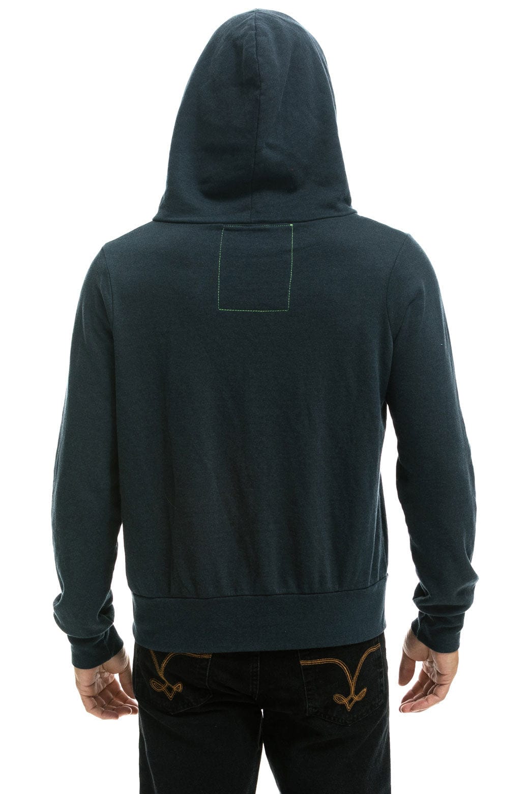 Aviator Nation 5 Stripe Zip Hoodie in Charcoal