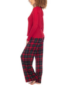 Honeydew Snowed In PJ Set Merry Plaid. Sleep sweetly in waffle-knit pajamas featuring a lettuce-edge top paired with matching plaid pants for the ultimate cozy and comfortable look and feel.