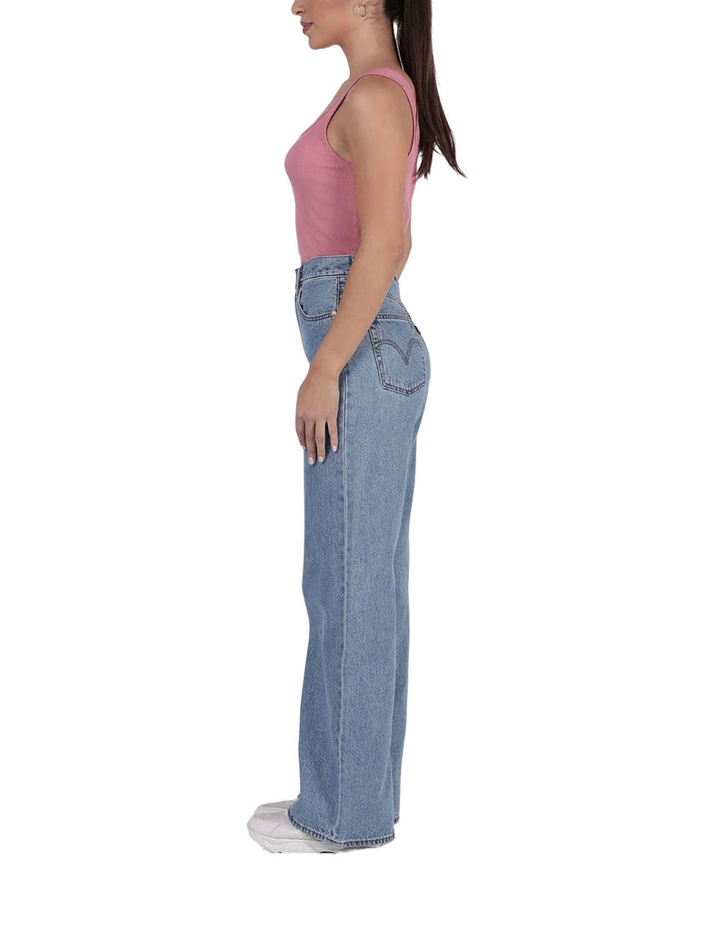 Levi Ribcage Wide Leg Jean Splash Zone. The tailored, leggy look of the '70s and a '90s-inspired super-high rise come together to create the perfect proportion to show off the rise and define your waistline. They're about to become your hip-slimming, waist-defining, leg-lengthening obsession.